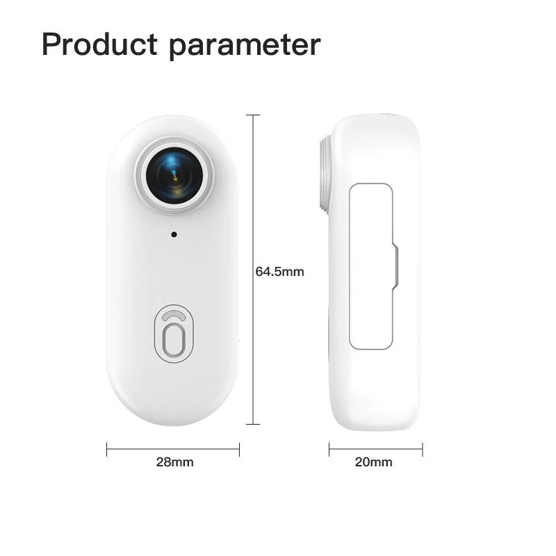 JETO Pocket 4K Mini Camera β Magnetic Wearable Action Cam with Waterproof Case, WiFi | Ideal for Cycling, Vlogging & Home Use