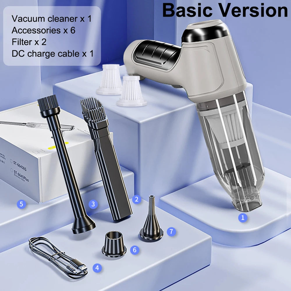 95000PA Wireless Car Vacuum Cleaner | High-Power Handheld Mini Blower
