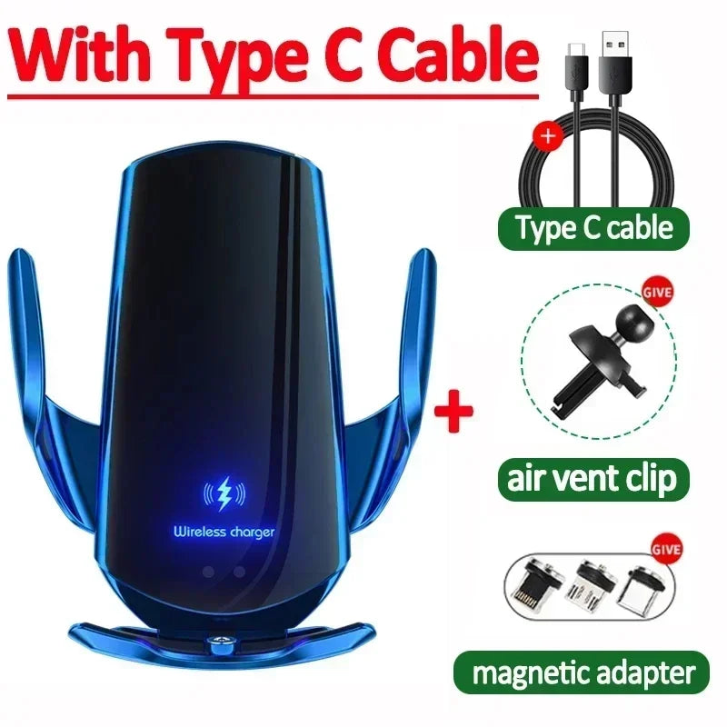 100W Magnetic Wireless Car Charger & Phone Mount β Fast Charging Holder for iPhone 11β15 Pro, Samsung, Xiaomi & More