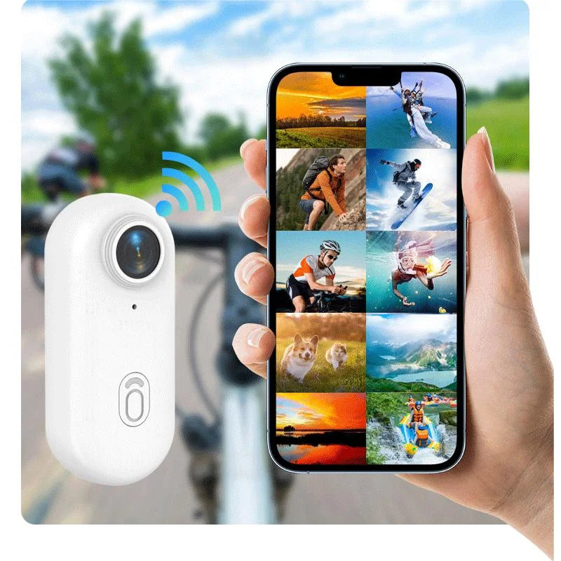 JETO Pocket 4K Mini Camera β Magnetic Wearable Action Cam with Waterproof Case, WiFi | Ideal for Cycling, Vlogging & Home Use