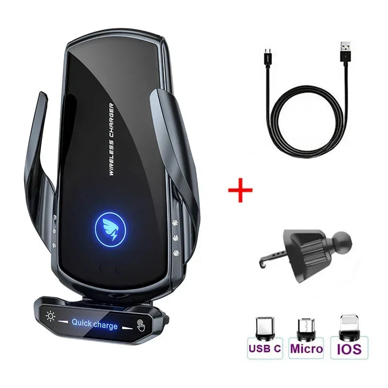 100W Magnetic Wireless Car Charger & Phone Mount β Fast Charging Holder for iPhone 11β15 Pro, Samsung, Xiaomi & More