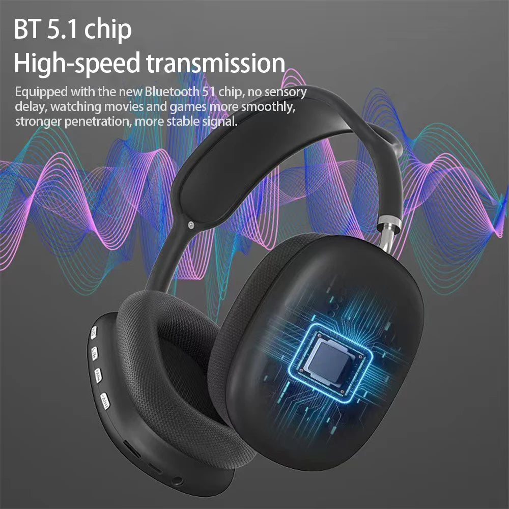 P9 Wireless Noise Cancelling Headphones with Mic