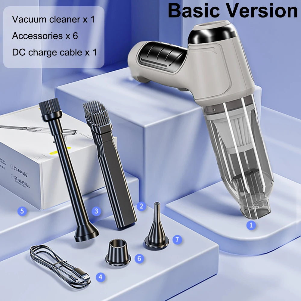 95000PA Wireless Car Vacuum Cleaner | High-Power Handheld Mini Blower