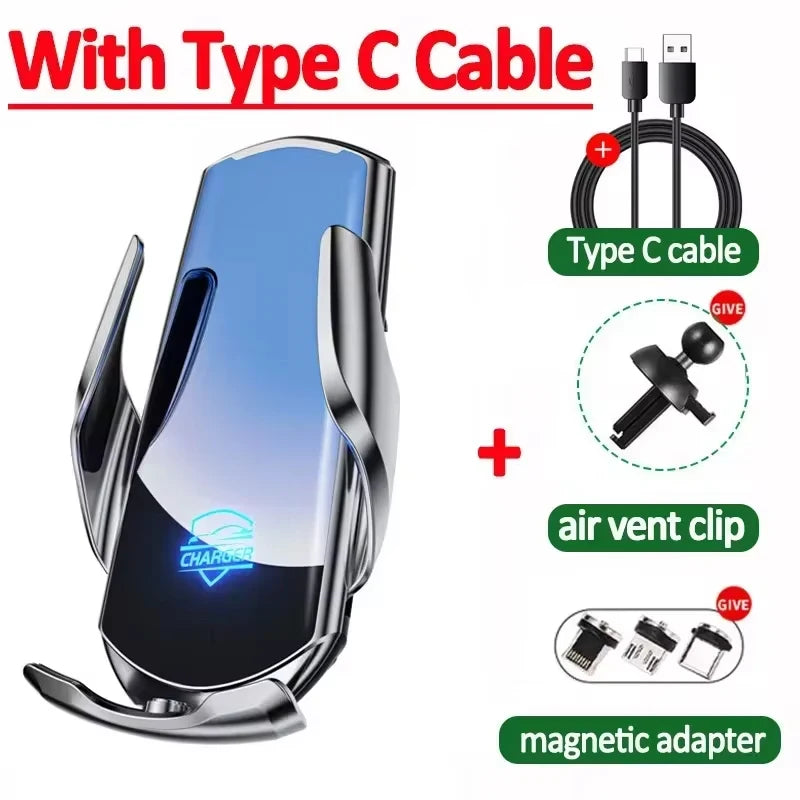 100W Magnetic Wireless Car Charger & Phone Mount β Fast Charging Holder for iPhone 11β15 Pro, Samsung, Xiaomi & More