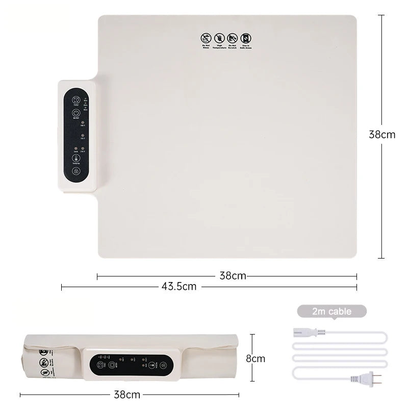 Portable Electric Food Warming Mat β Fast Heat in 10s | Adjustable Temperature Tray for Home, Parties & Buffets