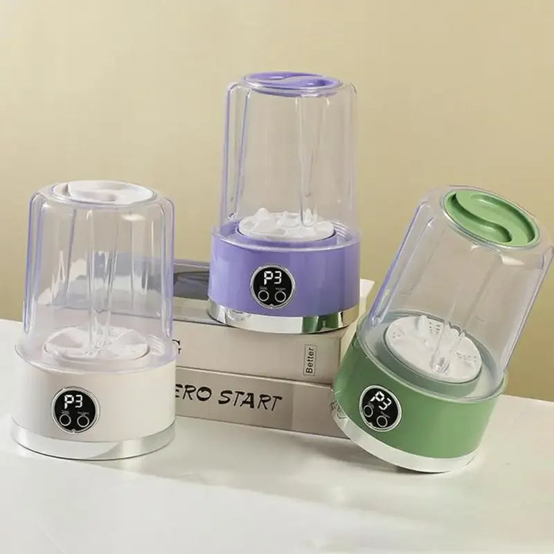 Portable Cordless Mini Washing Machine – USB Rechargeable Laundry Bucket for Underwear, Socks & Baby Clothes | Ideal for Home & Travel