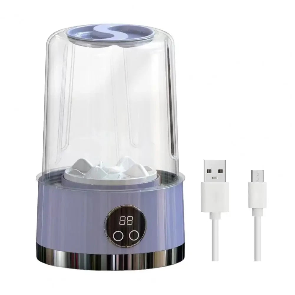 Portable Cordless Mini Washing Machine – USB Rechargeable Laundry Bucket for Underwear, Socks & Baby Clothes | Ideal for Home & Travel