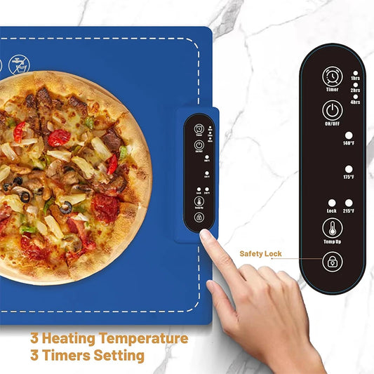 Portable Electric Food Warming Mat – Fast Heat in 10s | Adjustable Temperature Tray for Home, Parties & Buffets