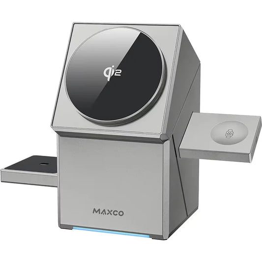 Qi2 3-in-1 Magnetic Wireless Charger | Auto-Rotating Magic Cube Dock