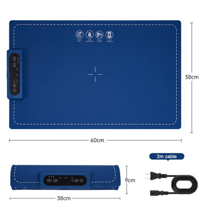 Portable Electric Food Warming Mat – Fast Heat in 10s | Adjustable Temperature Tray for Home, Parties & Buffets