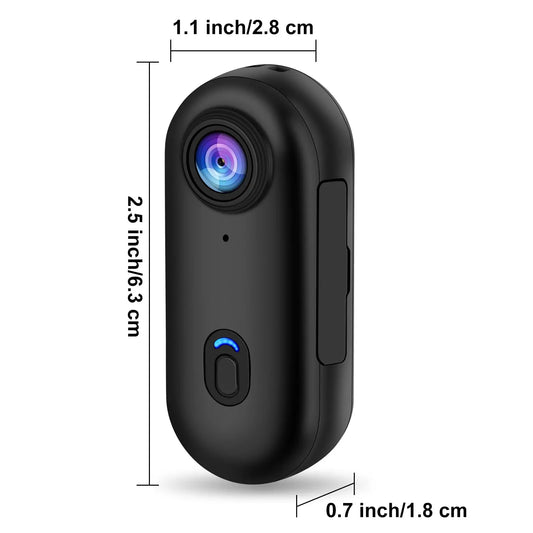 JETO Pocket 4K Mini Camera – Magnetic Wearable Action Cam with Waterproof Case, WiFi | Ideal for Cycling, Vlogging & Home Use