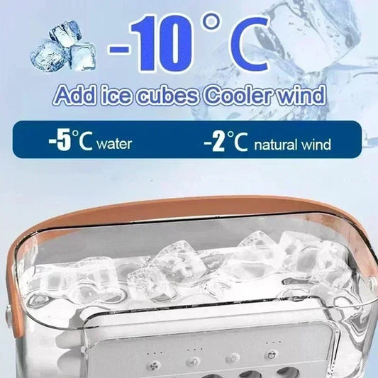 3-in-1 Mini Air Cooler Fan | Portable Humidifier & LED Night Light for Home & Office
