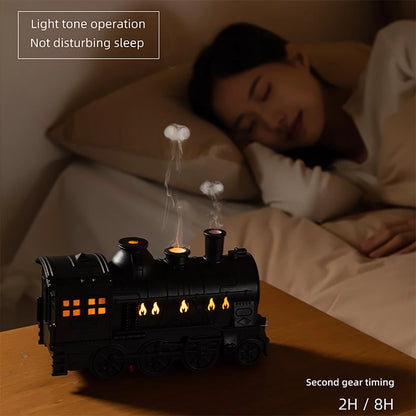 Small Train Ultrasonic Air Humidifier &amp; Aromatherapy Diffuser (Remote Control | 350ml/h | LED Lights)
