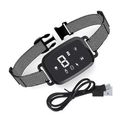 Smart Anti-Barking Dog Collar, HD Display, IP67 Waterproof