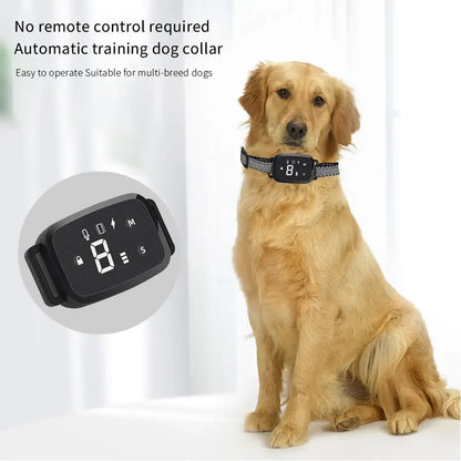 Smart Anti-Barking Dog Collar, HD Display, IP67 Waterproof